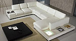 Contemporary Sofa Leather Sectional sofa 3
