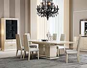 Light Walnut Extendable Dining Table NJ 897