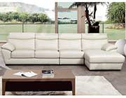 White Italian leather sectional AEK 021