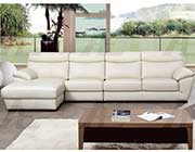White Italian leather sectional AEK 021