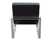 Black Leather Accent Chair DS Noble