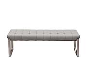 Backless leatherette bench DS Kian