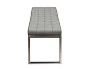 Backless leatherette bench DS Kian