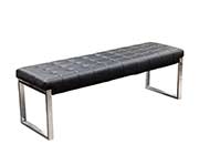 Backless leatherette bench DS Kian