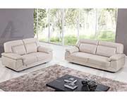 Light Gray Italian leather sofa AEK 72