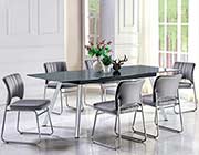 Gray Glass Top Dining Table HE 559