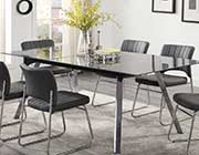 Gray Glass Top Dining Table HE 559