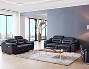 Electric Recliner Sofa in Dark Grey Charcoal EF 72