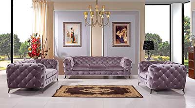 Modern Light Gray Sofa set VG Delora