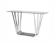 Clear Tempered Glass Console table Z326