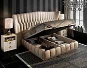 Sand Velvet Bed EF Alexandra