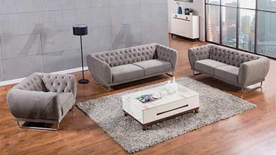 Gray Fabric Sofa  AE 368