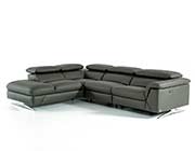 Dark Grey Eco Leather Sectional Sofa VG 188