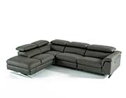 Dark Grey Eco Leather Sectional Sofa VG 188