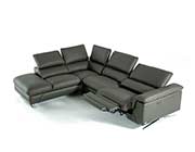 Dark Grey Eco Leather Sectional Sofa VG 188