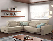 Top Grain Leather Sectional Sofa EF Sofia