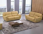 Yellow Leather Sofa set AE 99