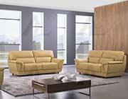 Yellow Leather Sofa set AE 99