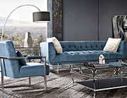 Dusk Grey Velvet Sofa DS Broadway