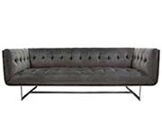 Dusk Grey Velvet Sofa DS Broadway