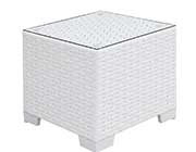 White Wicker Patio Sofa sectional FA 135