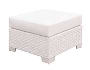 White Wicker Patio Sofa sectional FA 135