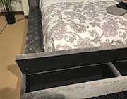 Modern Fabric Bed with Bench FA Davina