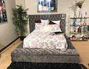 Modern Fabric Bed with Bench FA Davina