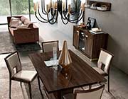 High Gloss Walnut Extendable Table EF Valary