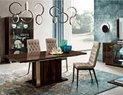 High Gloss Walnut Extendable Table EF Valary