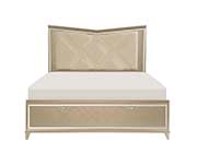 Modern Bed in Champagne Finish HE 522