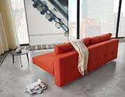 Orange Fabric Sofa Bed IL 704