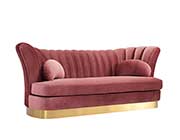 Modern Velvet Pink Sofa VG 738