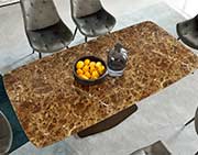 Golden Marble Top Dining Table EF 311