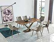 Golden Marble Top Dining Table EF 311