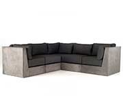 Gray Fabric Sectional Sofa VG 875