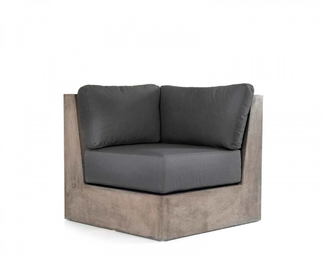 Gray Fabric Sectional Sofa VG 875