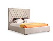 Beige Velvet Bedroom VG Leonora