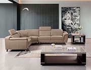 Leather Sectional Sofa in Tan AE 535