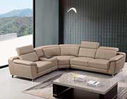 Leather Sectional Sofa in Tan AE 535