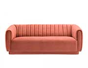 Blush Velvet Sofa AL Kelia