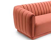 Blush Velvet Sofa AL Kelia