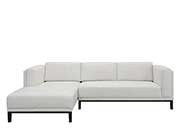 Ivory fabric sectional sofa SB 722