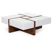 White and Walnut Coffee table VG Macai