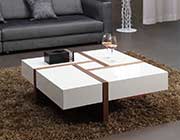 White and Walnut Coffee table VG Macai