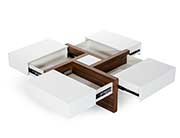 White and Walnut Coffee table VG Macai