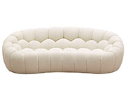 Off White Curved Sofa VG Yolane