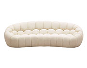 Off White Curved Sofa VG Yolane