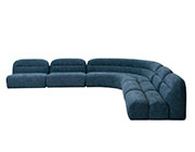 Blue Fabric Modular Sofa VG Noble