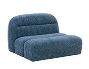 Blue Fabric Modular Sofa VG Noble